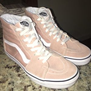 Blush High Top Vans Size 8.5
